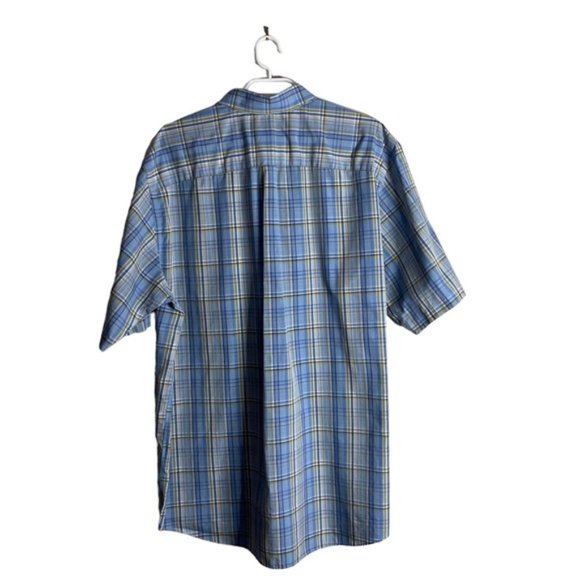Eddie Bauer Men's Tall Relaxed Fit Plaid Wrinkle-Resistant Button-Down Shirt - Picture 7 of 7